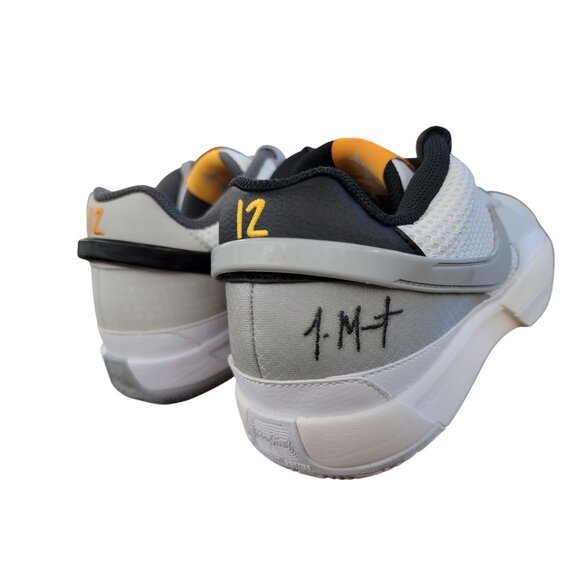 Nike Zoom Freak 4 Basketball Shoes Size 8 White & Gray Mesh Mens - Picture 7 of 9